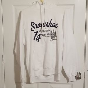 White sweatshirt Snowshoe mountain west virginia
